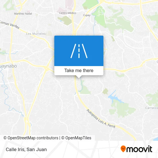 Calle Iris map