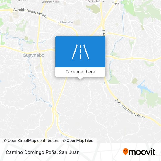 Camino Domingo Peña map