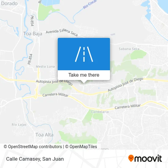 Mapa de Calle Camasey