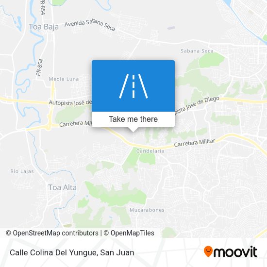 Calle Colina Del Yungue map
