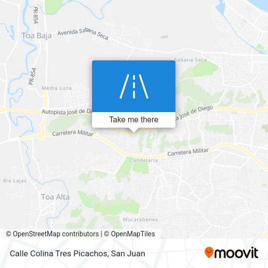 Calle Colina Tres Picachos map