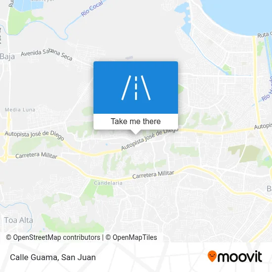 Mapa de Calle Guama