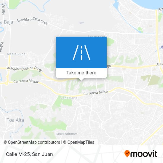 Mapa de Calle M-25