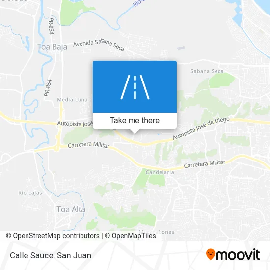 Mapa de Calle Sauce