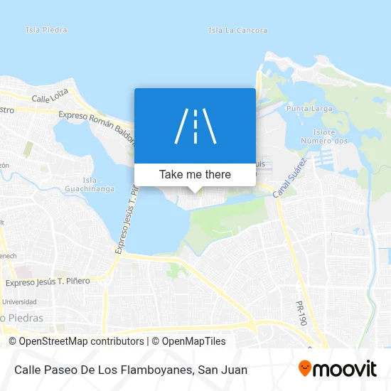 Mapa de Calle Paseo De Los Flamboyanes