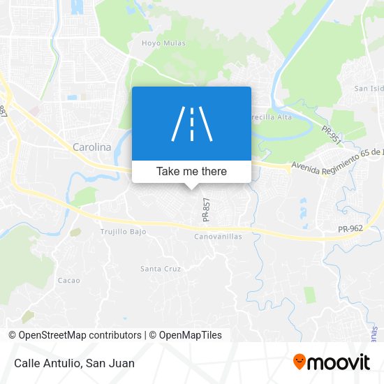 Mapa de Calle Antulio