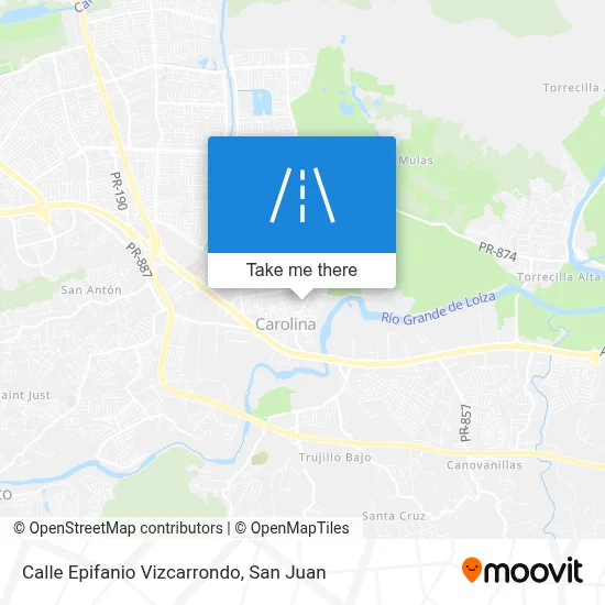 Mapa de Calle Epifanio Vizcarrondo
