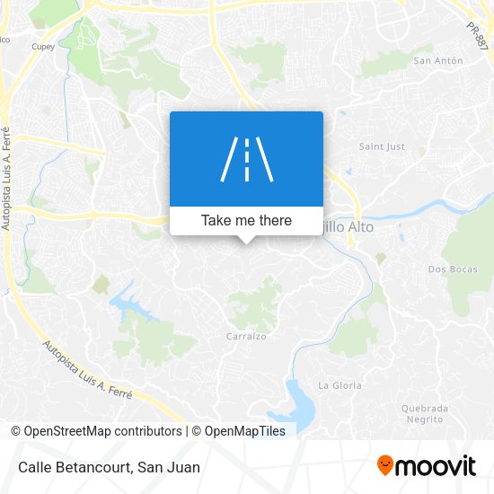 Calle Betancourt map