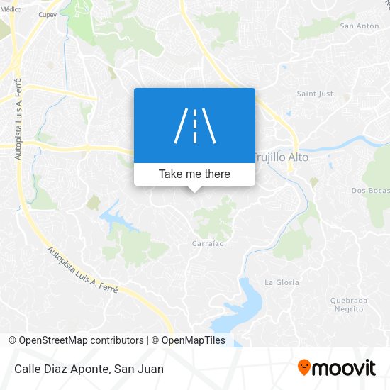 Mapa de Calle Diaz Aponte