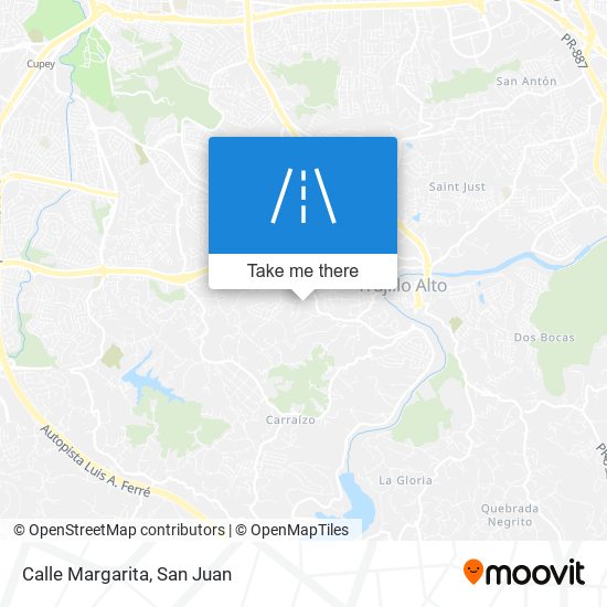 Calle Margarita map