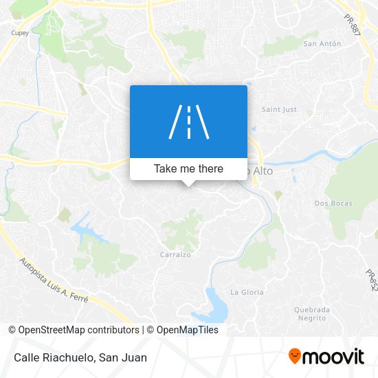 Mapa de Calle Riachuelo