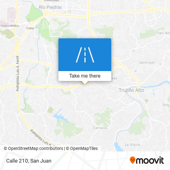 Mapa de Calle 210