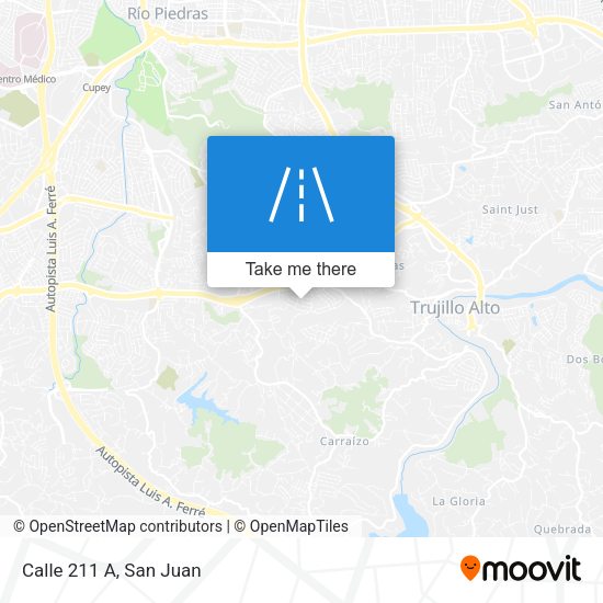 Calle 211 A map