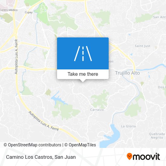Mapa de Camino Los Castros