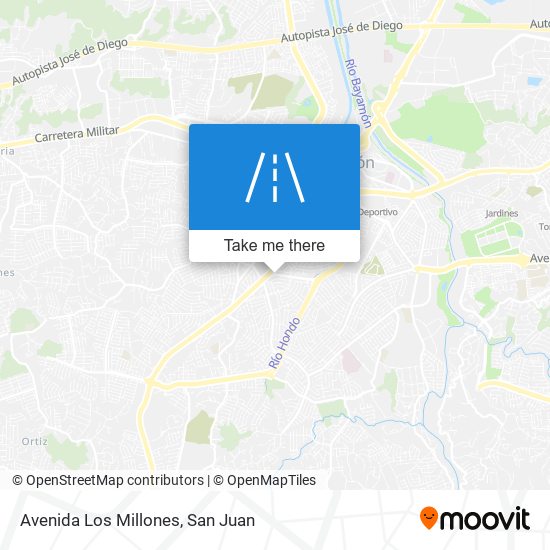 Avenida Los Millones map