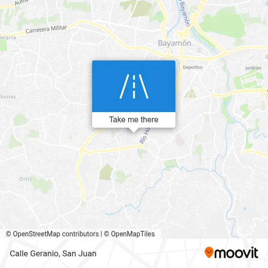 Mapa de Calle Geranio