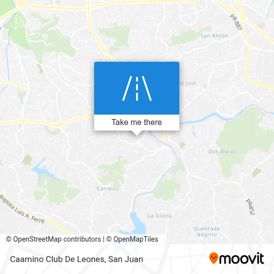 Mapa de Caamino Club De Leones