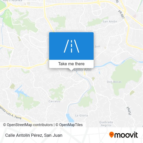 Mapa de Calle Antolin Pérez