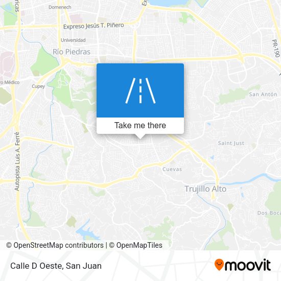 Mapa de Calle D Oeste