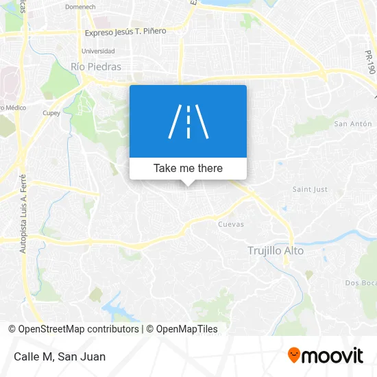 Calle M map