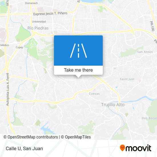 Mapa de Calle U
