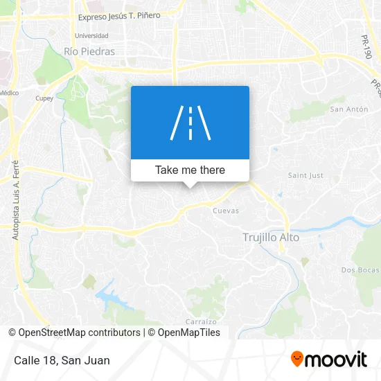 Mapa de Calle 18
