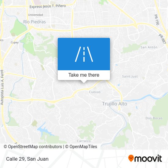 Mapa de Calle 29