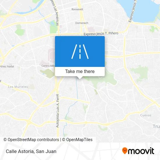 Mapa de Calle Astoria