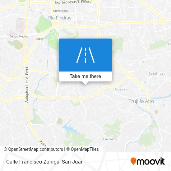 Mapa de Calle Francisco Zuniga