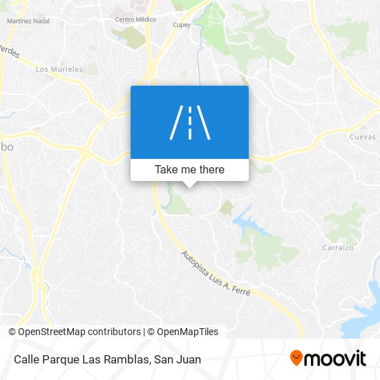 Mapa de Calle Parque Las Ramblas