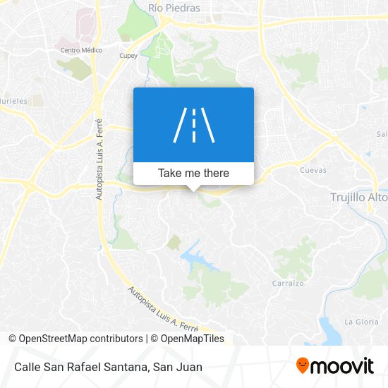 Calle San Rafael Santana map