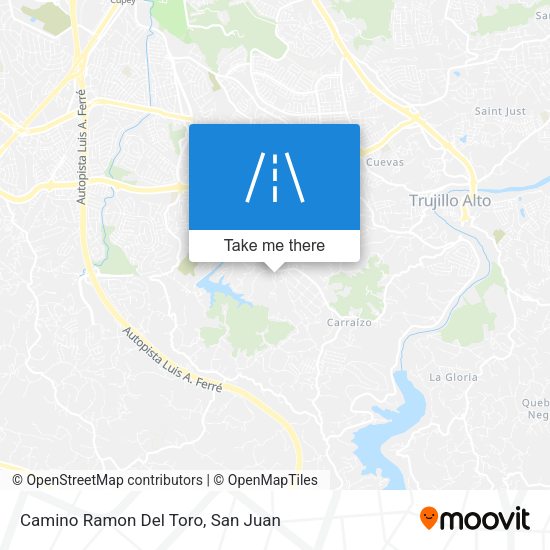 Camino Ramon Del Toro map