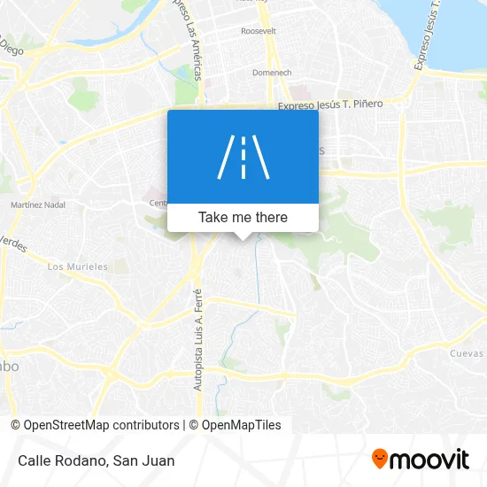 Mapa de Calle Rodano