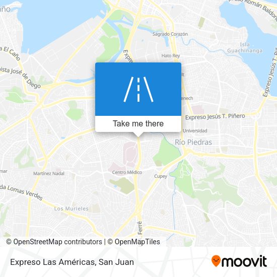 Expreso Las Américas map