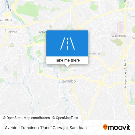Mapa de Avenida Francisco "Paco" Carvajal