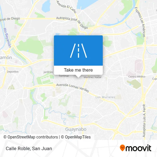 Mapa de Calle Roble