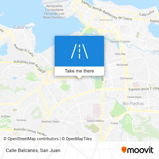 Mapa de Calle Balcanes