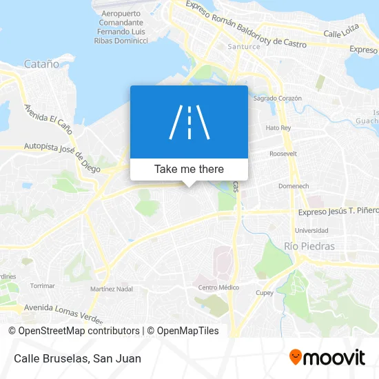 Calle Bruselas map