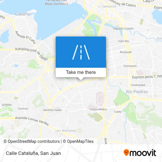 Mapa de Calle Cataluña