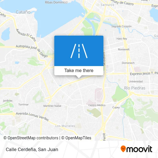 Mapa de Calle Cerdeña