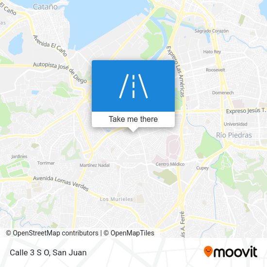 Mapa de Calle 3 S  O