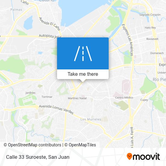 Calle 33 Suroeste map
