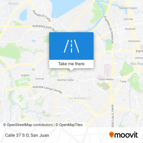 Mapa de Calle 37 S O