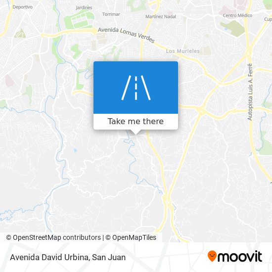 Avenida David Urbina map