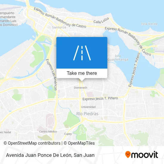Mapa de Avenida Juan Ponce De León