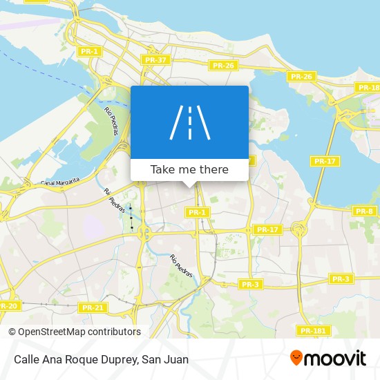 Calle Ana Roque Duprey map