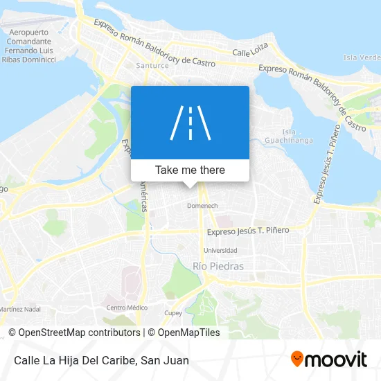 Mapa de Calle La Hija Del Caribe