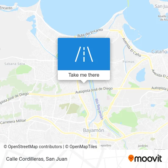 Mapa de Calle Cordilleras