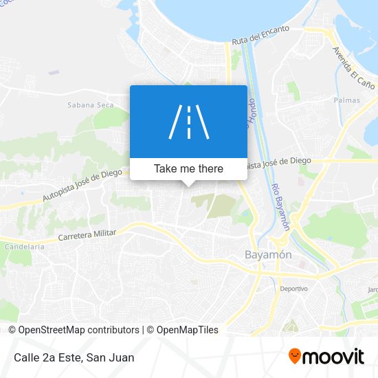Mapa de Calle 2a Este
