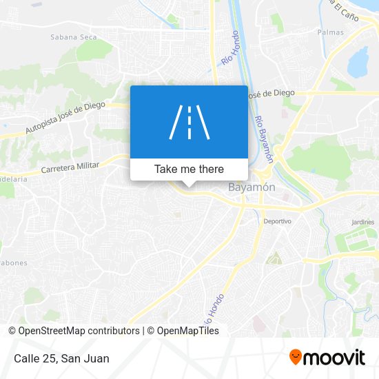 Mapa de Calle 25